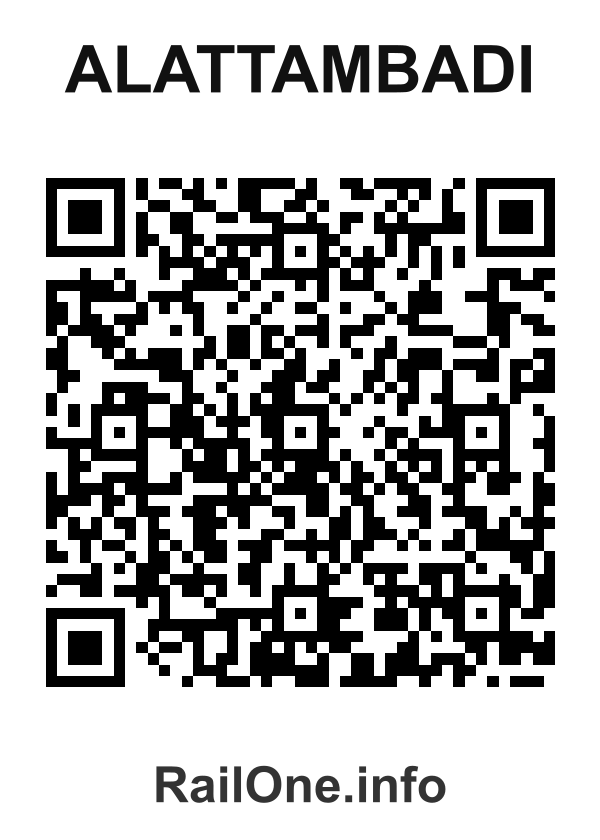 RailOne QR Code for Alattambadi station