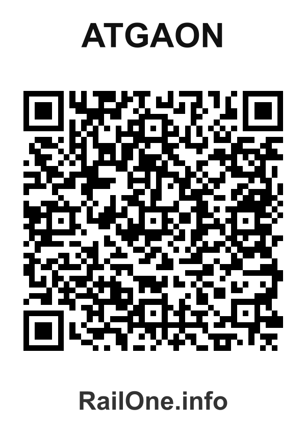 RailOne QR Code for Atgaon station