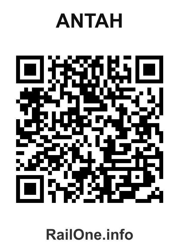 RailOne QR Code for Antah station
