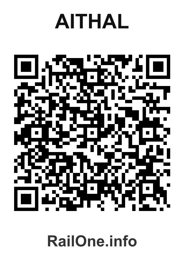 RailOne QR Code for Aithal station