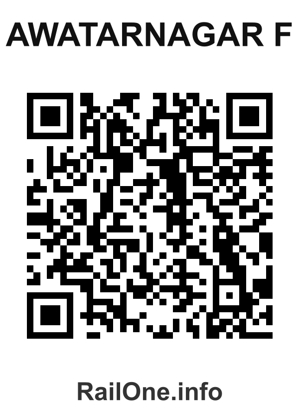 RailOne QR Code for Awatarnagar F station