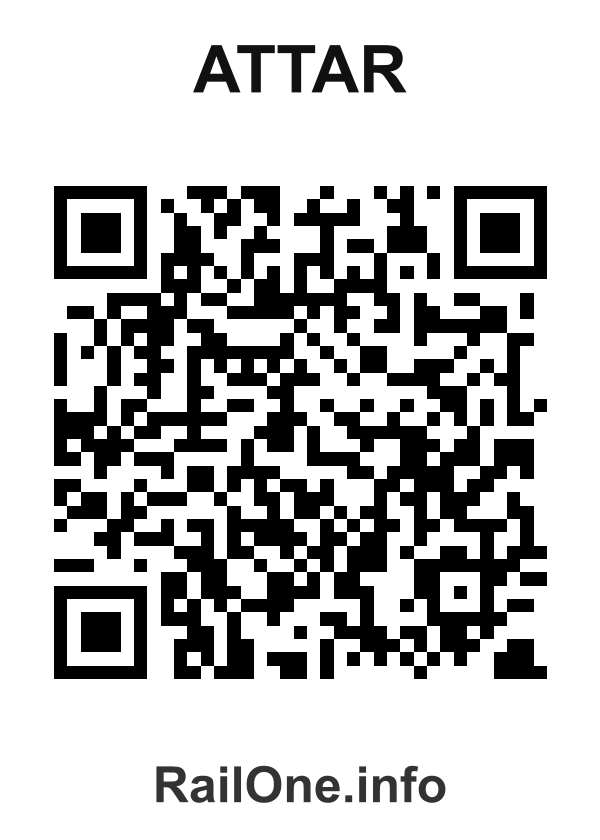 RailOne QR Code for Attar station
