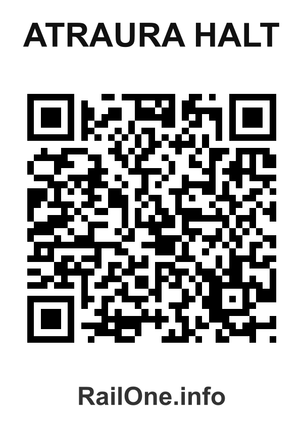 RailOne QR Code for Atraura Halt station