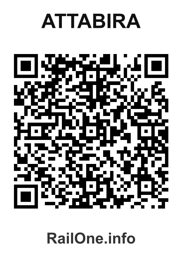 RailOne QR Code for Attabira station