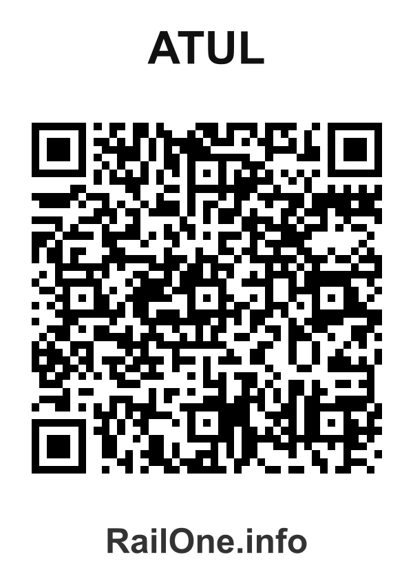 RailOne QR Code for Atul station