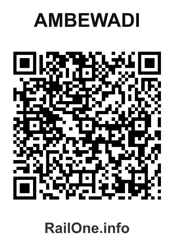 RailOne QR Code for Ambewadi station