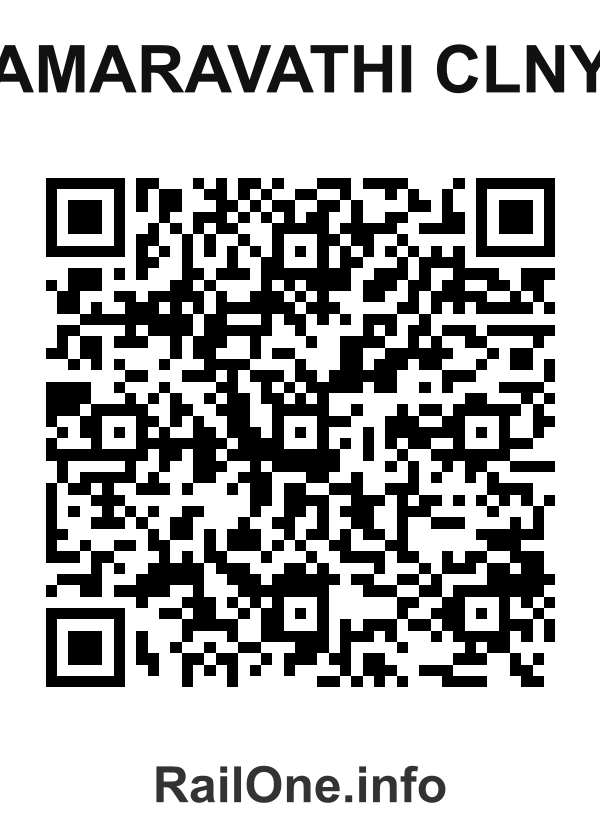 RailOne QR Code for Amaravathi Clny station