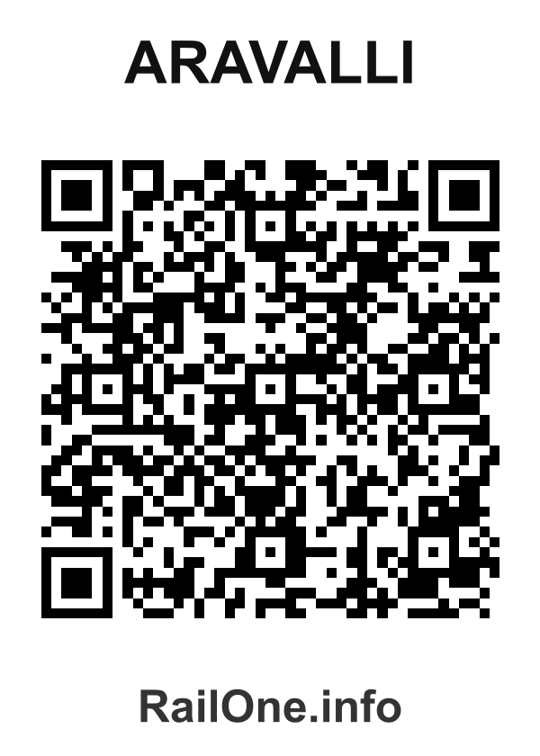 RailOne QR Code for Aravalli station