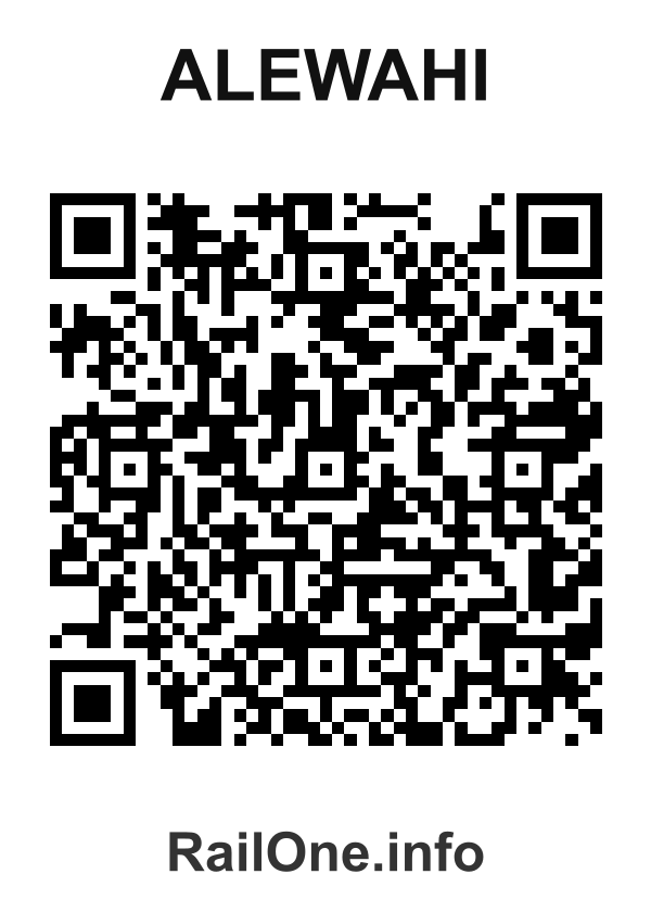 RailOne QR Code for Alewahi station