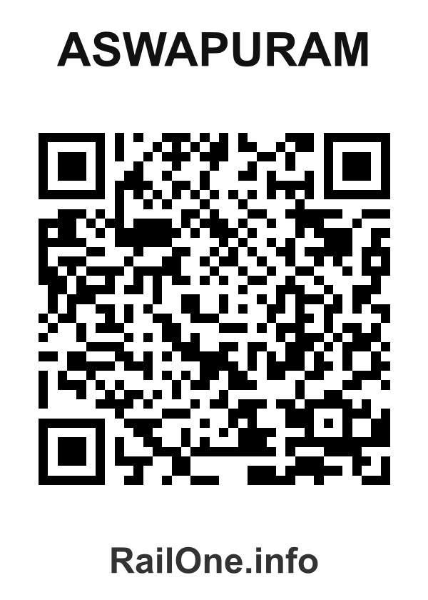 RailOne QR Code for Aswapuram station