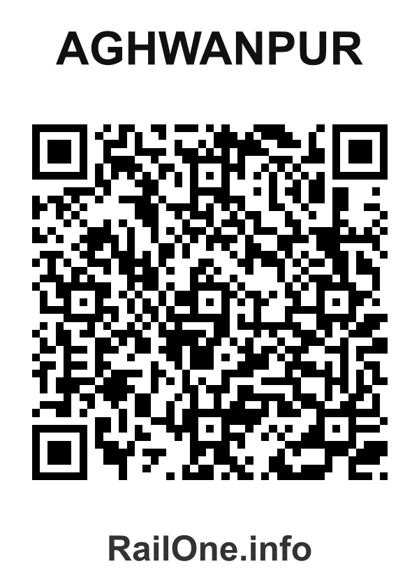 RailOne QR Code for Aghwanpur station