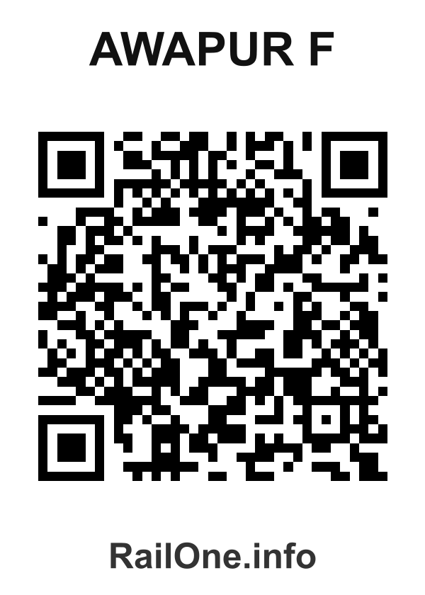 RailOne QR Code for Awapur F station