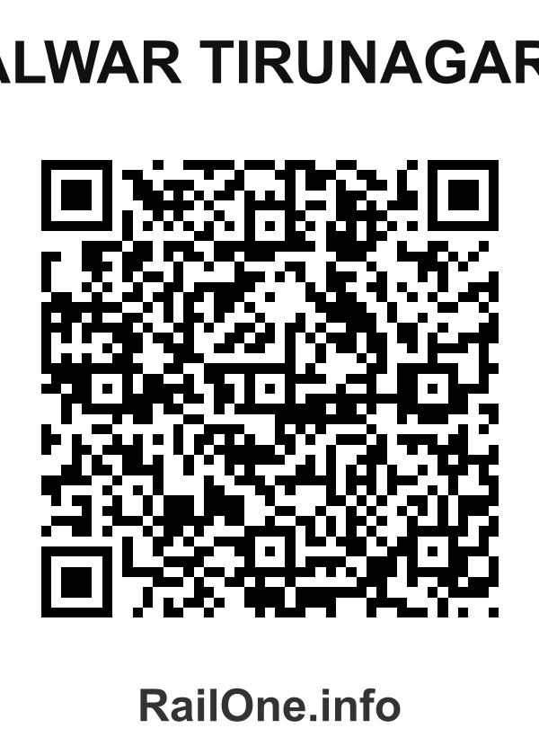 RailOne QR Code for Alwar Tirunagari station