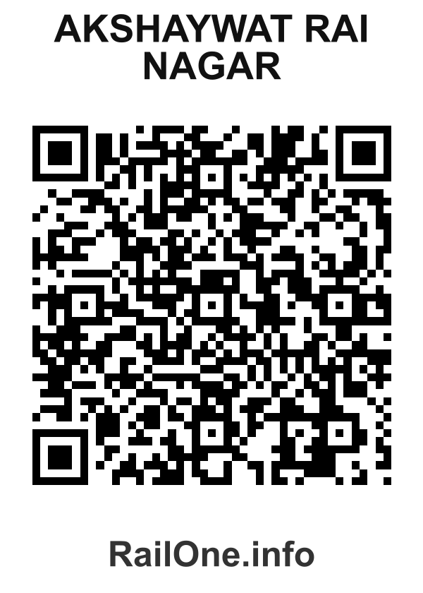 RailOne QR Code for Akshaywat Rai Nagar station