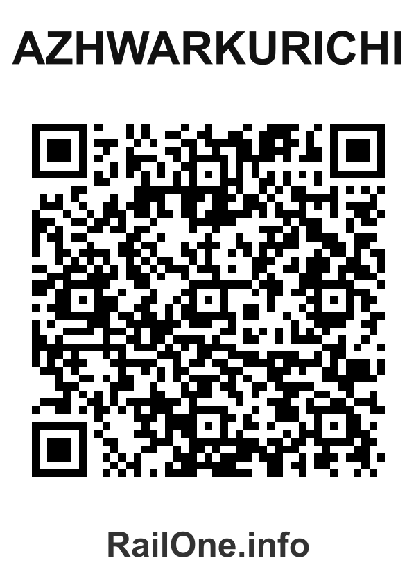 RailOne QR Code for Azhwarkurichi station