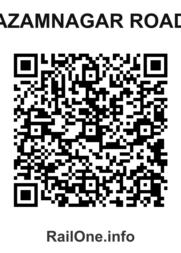 RailOne QR Code for Azamnagar Road station