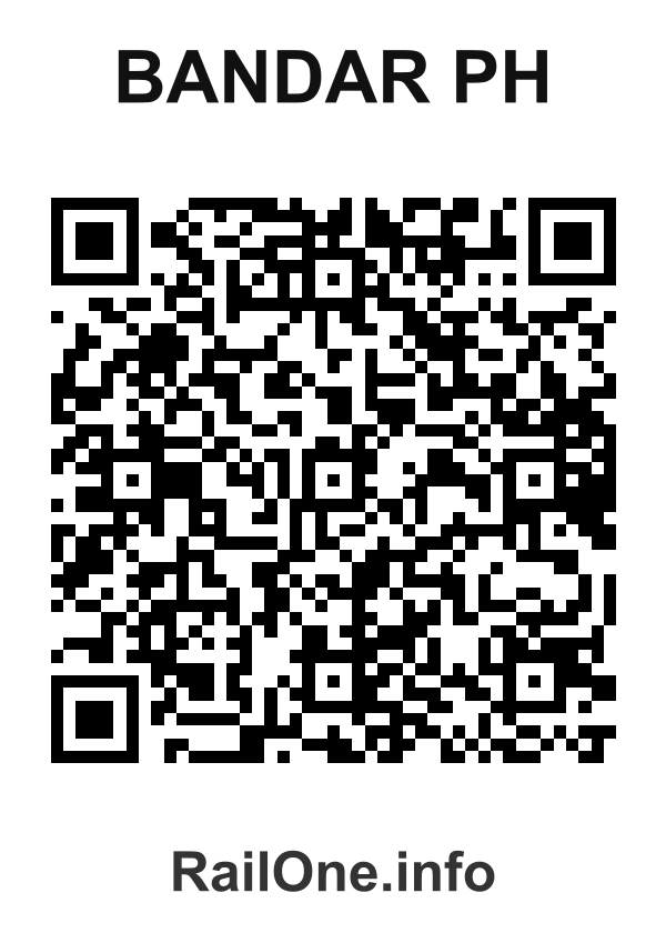 RailOne QR Code for Bandar Ph station