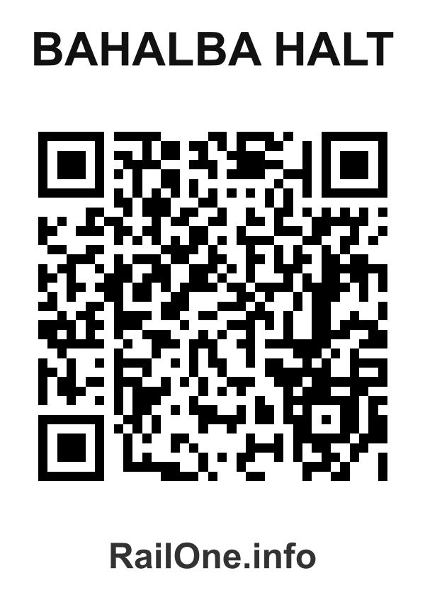 RailOne QR Code for Bahalba Halt station