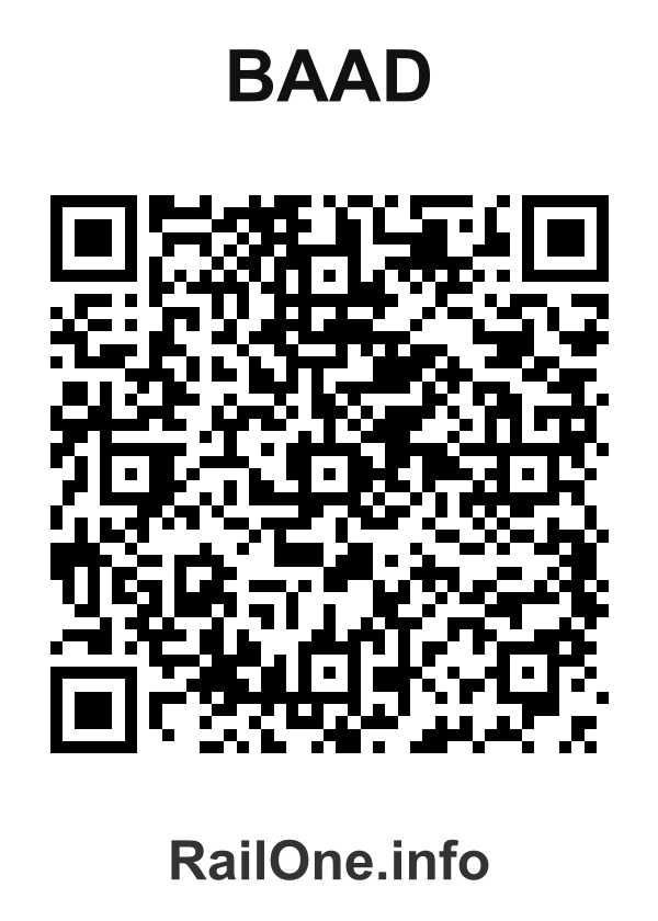 RailOne QR Code for Baad station