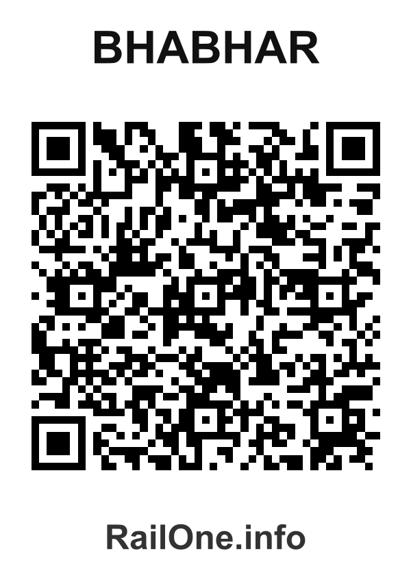 RailOne QR Code for Bhabhar station