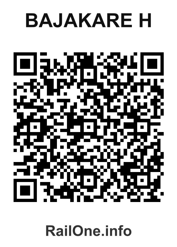 RailOne QR Code for Bajakare H station