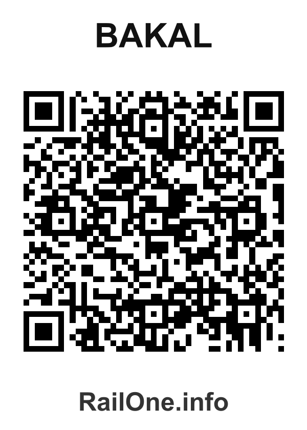RailOne QR Code for Bakal station
