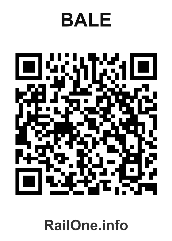 RailOne QR Code for Bale station
