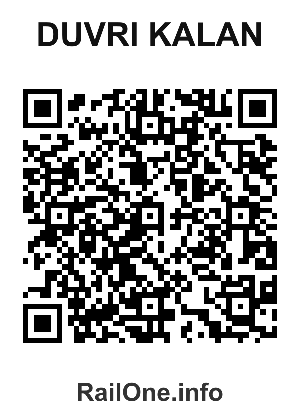 RailOne QR Code for Duvri Kalan station