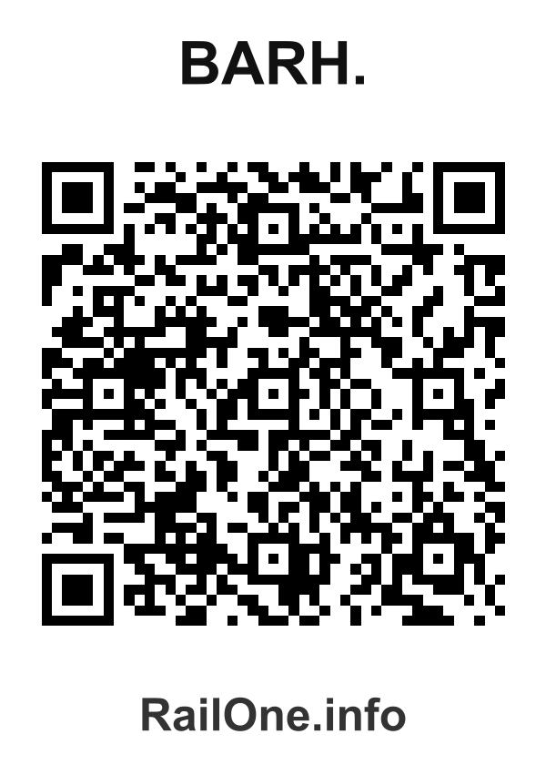 RailOne QR Code for Barh. station