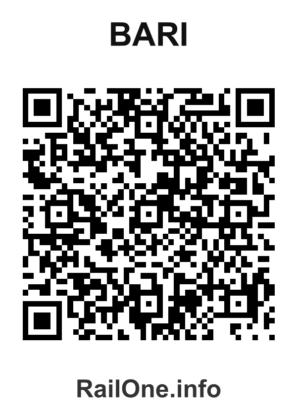 RailOne QR Code for Bari station