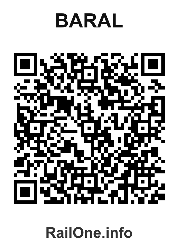 RailOne QR Code for Baral station