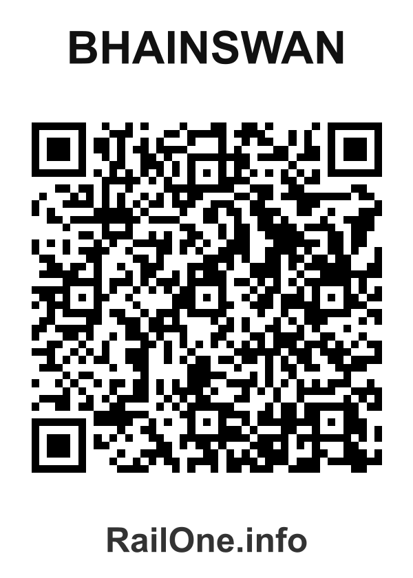 RailOne QR Code for Bhainswan station