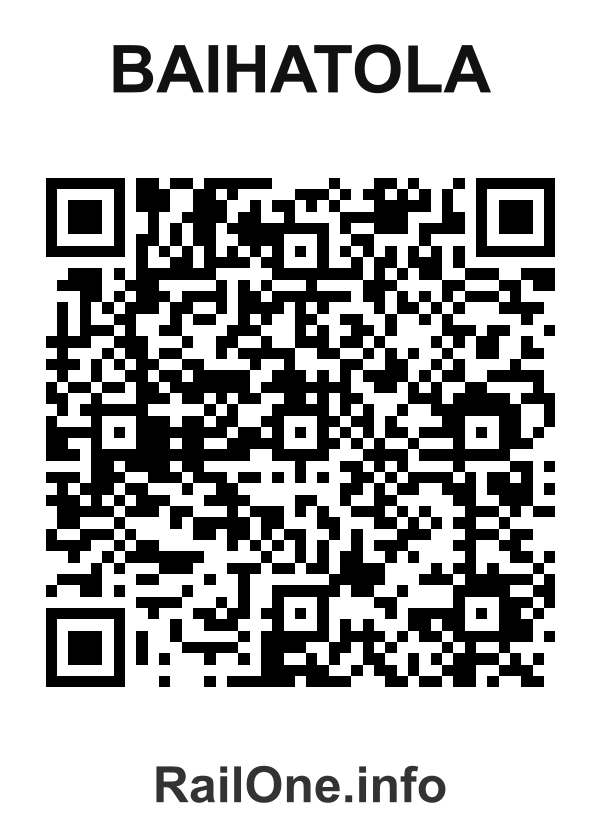 RailOne QR Code for Baihatola station