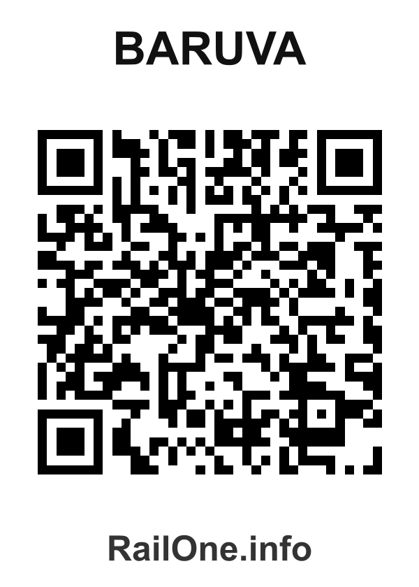 RailOne QR Code for Baruva station