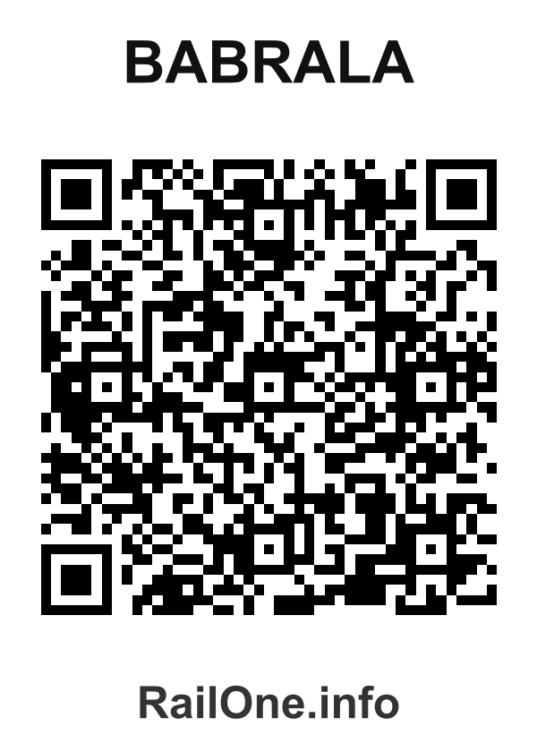 RailOne QR Code for Babrala station
