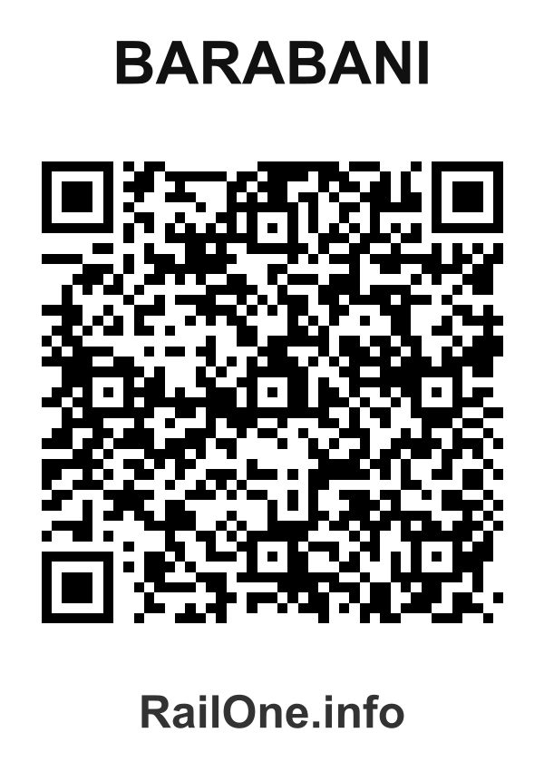 RailOne QR Code for Barabani station