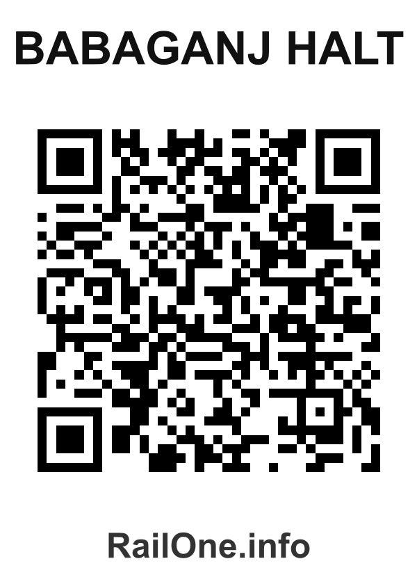 RailOne QR Code for Babaganj Halt station