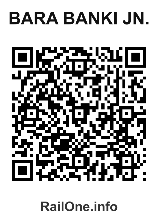 RailOne QR Code for Bara Banki Jn. station