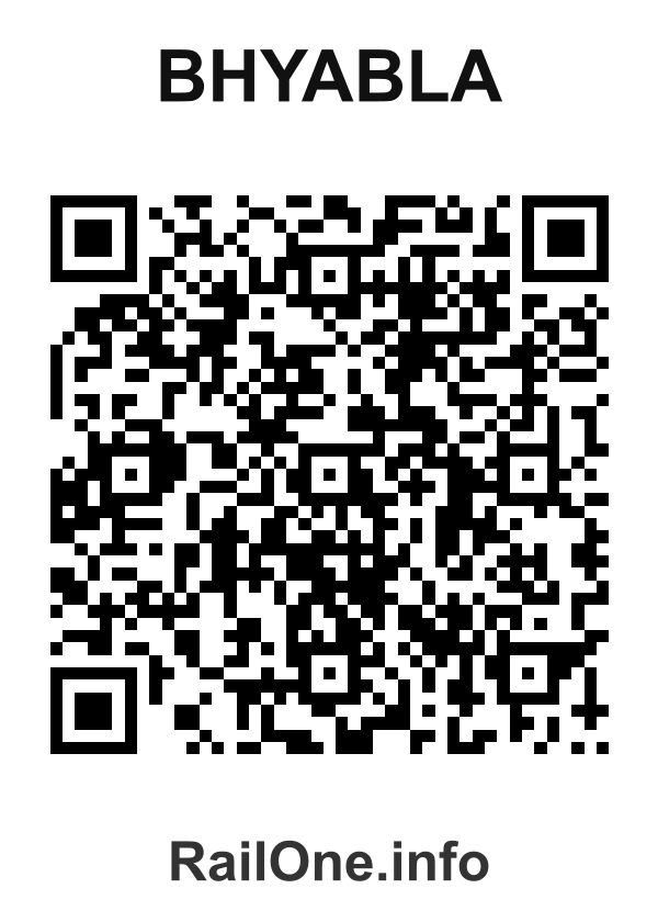 RailOne QR Code for Bhyabla station