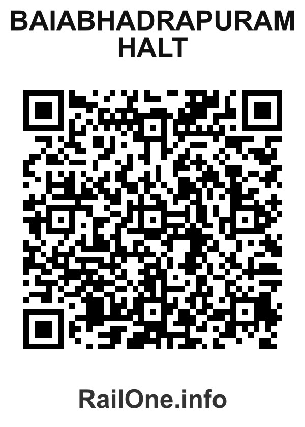 RailOne QR Code for Baiabhadrapuram Halt station