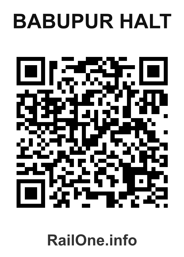 RailOne QR Code for Babupur Halt station