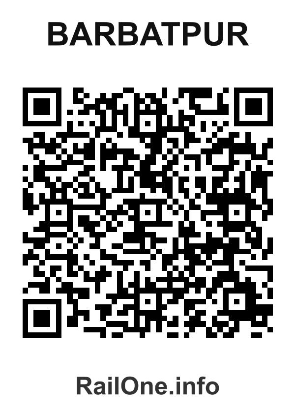 RailOne QR Code for Barbatpur station
