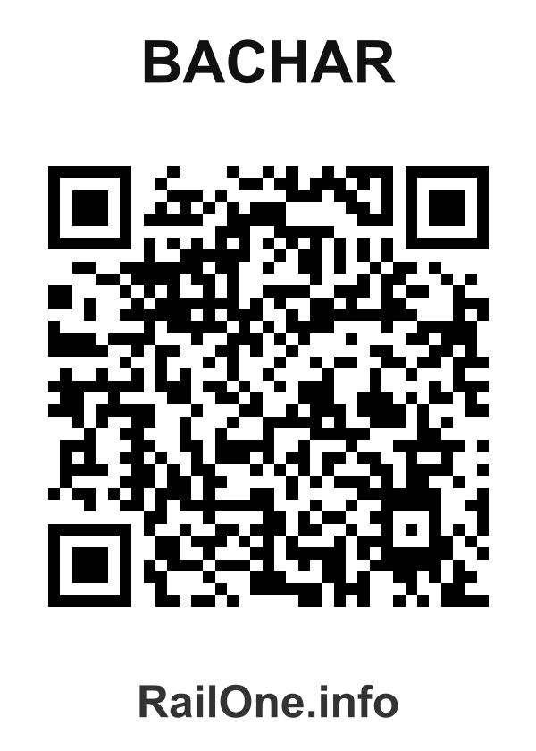 RailOne QR Code for Bachar station