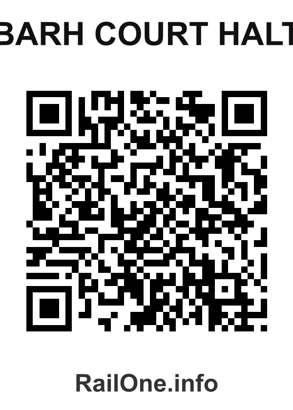 RailOne QR Code for Barh Court Halt station