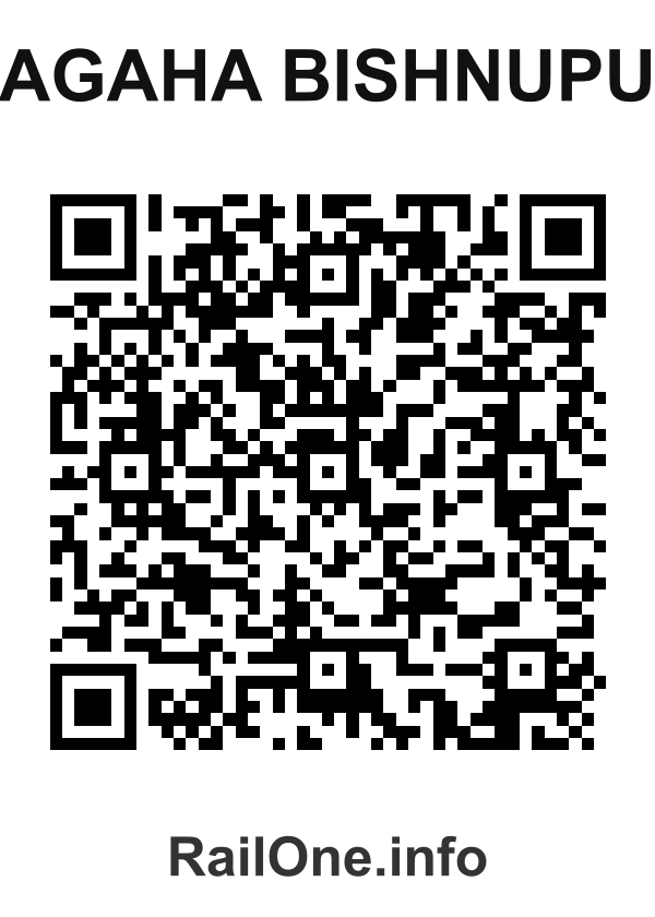 RailOne QR Code for Bagaha Bishnupur station