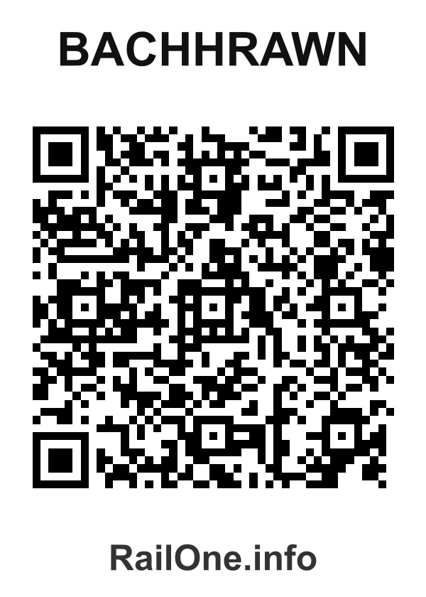 RailOne QR Code for Bachhrawn station