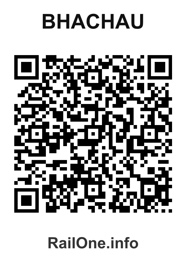 RailOne QR Code for Bhachau station