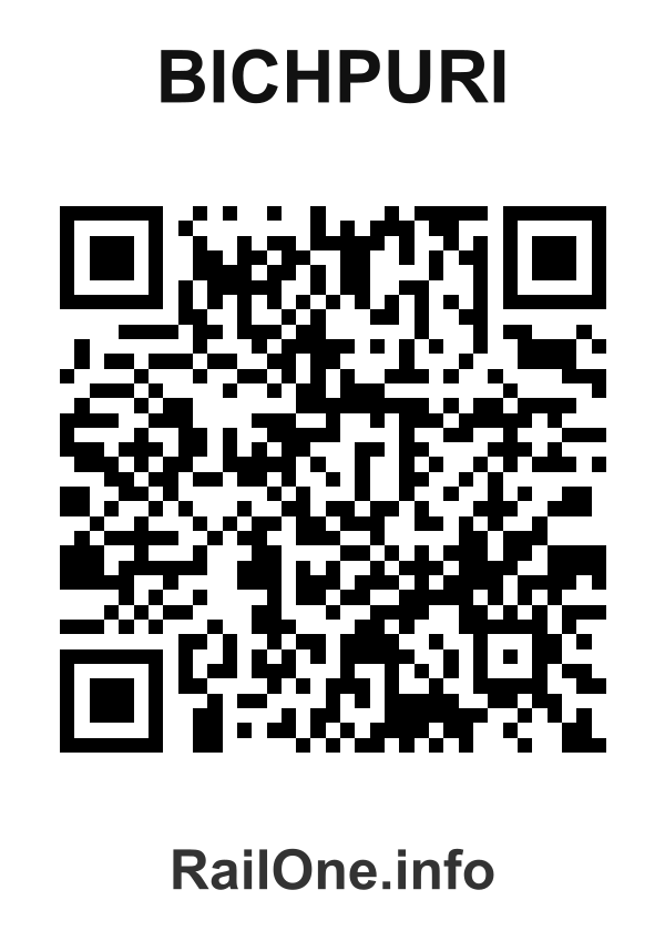 RailOne QR Code for Bichpuri station