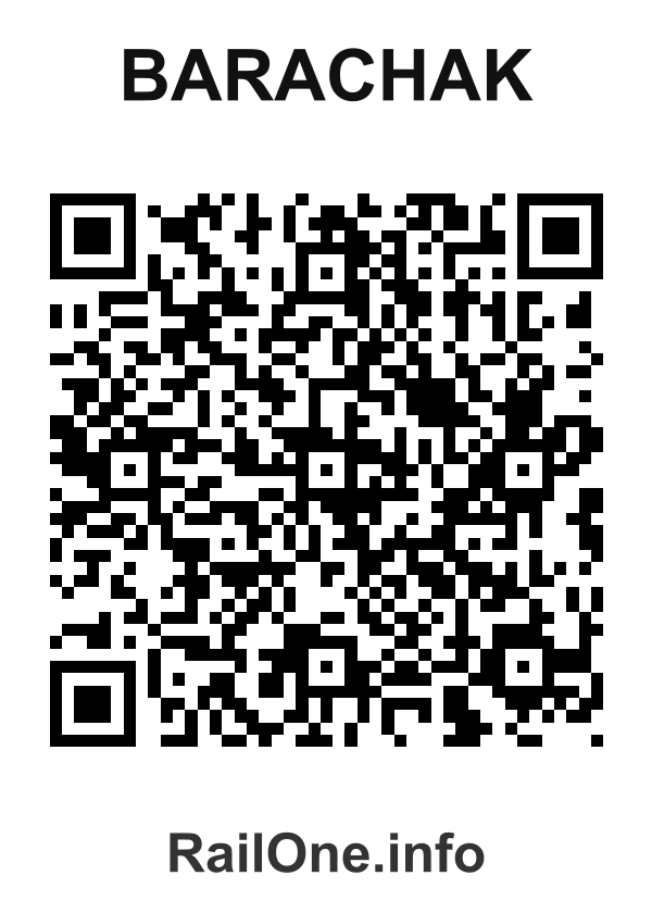 RailOne QR Code for Barachak station