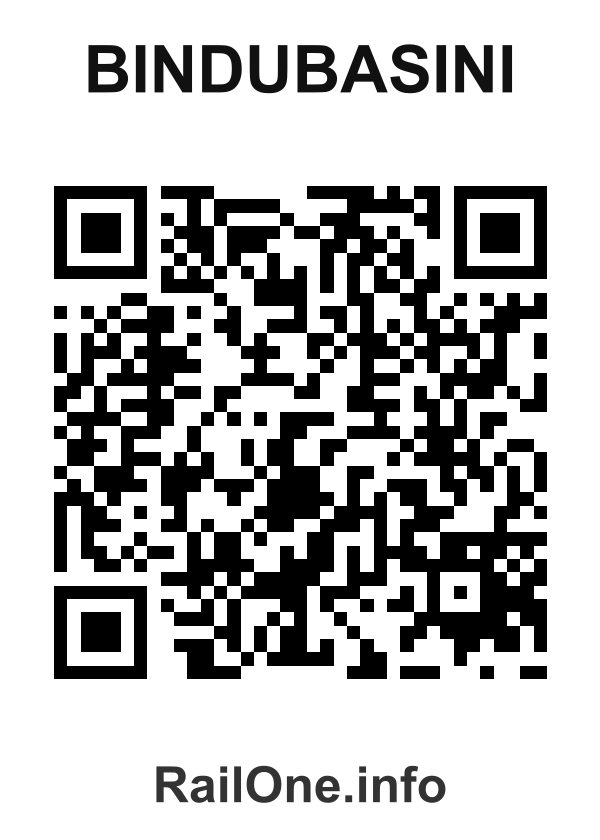 RailOne QR Code for Bindubasini station